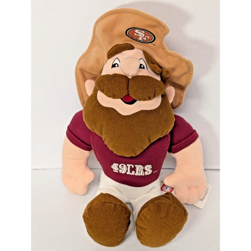 Vtg 1996 Stuffins 49ers Sourdough Sam Plush Doll Collectible 13" NWD